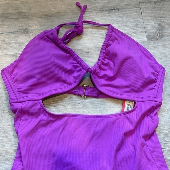NWT Xhilaration Purple One Piece Swimsuit XL - Picture 3 of 12